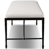 Jade Bench, Nomad Snow by Four Hands-Furniture - Benches-High Fashion Home