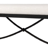 Jade Bench, Nomad Snow by Four Hands-Furniture - Benches-High Fashion Home
