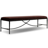 Jade Bench, Surrey Plum by Four Hands-Furniture - Benches-High Fashion Home