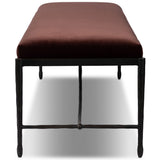 Jade Bench, Surrey Plum by Four Hands-Furniture - Benches-High Fashion Home