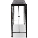 Jade Console Table, Textured Bronze by Four Hands-Furniture - Accent Tables-High Fashion Home