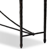 Jade Console Table, Textured Bronze by Four Hands-Furniture - Accent Tables-High Fashion Home