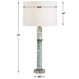 Jameis Table Lamp, Blue Green