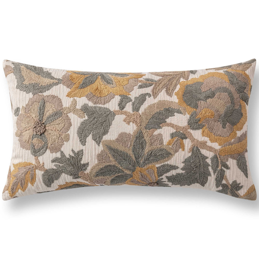 Jana Lumbar Pillow, Dry Sage Multi-Accessories-High Fashion Home
