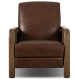 Janek Leather Recliner, Havana Brown by Four Hands-Furniture - Chairs-High Fashion Home