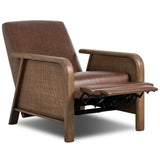 Janek Leather Recliner, Havana Brown by Four Hands-Furniture - Chairs-High Fashion Home