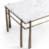 Jasmine Coffee Table, Moonstone White-Furniture - Accent Tables-High Fashion Home