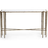 Jasmine Console Table, Moonstone White-Furniture - Accent Tables-High Fashion Home
