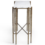 Jasmine Console Table, Moonstone White-Furniture - Accent Tables-High Fashion Home