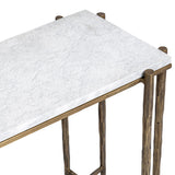 Jasmine Console Table, Moonstone White-Furniture - Accent Tables-High Fashion Home