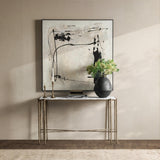 Jasmine Console Table, Moonstone White-Furniture - Accent Tables-High Fashion Home
