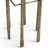 Jasmine End Table, Moonstone White-Furniture - Accent Tables-High Fashion Home