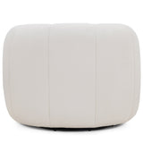 Jasmine Velvet Swivel Accent Chair, Cream-Furniture - Chairs-High Fashion Home