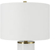 Javier Table Lamp, Gloss White-Lighting-High Fashion Home