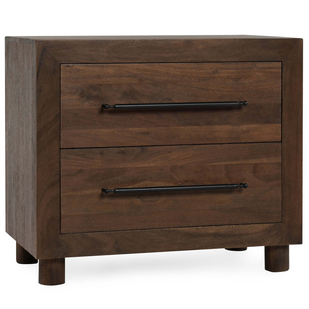 Jaxson 2 Drawer Nightstand, Harvest Brown-Furniture - Bedroom-High Fashion Home