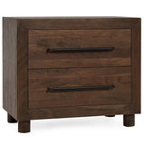 Jaxson 2 Drawer Nightstand, Harvest Brown-Furniture - Bedroom-High Fashion Home