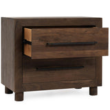 Jaxson 2 Drawer Nightstand, Harvest Brown-Furniture - Bedroom-High Fashion Home