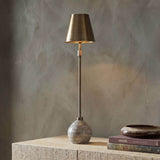 Jaycee Buffet Lamp, Dark Travertine