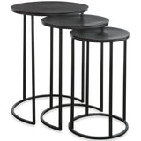 Jayde Nesting End Tables, Set of 3, Rich Espresso-Furniture - Accent Tables-High Fashion Home