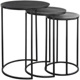 Jayde Nesting End Tables, Set of 3, Rich Espresso-Furniture - Accent Tables-High Fashion Home
