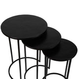 Jayde Nesting End Tables, Set of 3, Rich Espresso-Furniture - Accent Tables-High Fashion Home