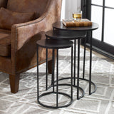 Jayde Nesting End Tables, Set of 3, Rich Espresso-Furniture - Accent Tables-High Fashion Home