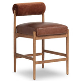 Jazelle Leather Bar & Counter Stool by Four Hands