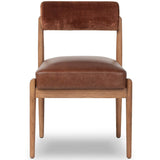 Jazelle Leather Dining Chair, Altair Sienna, Set of 2 by Four Hands