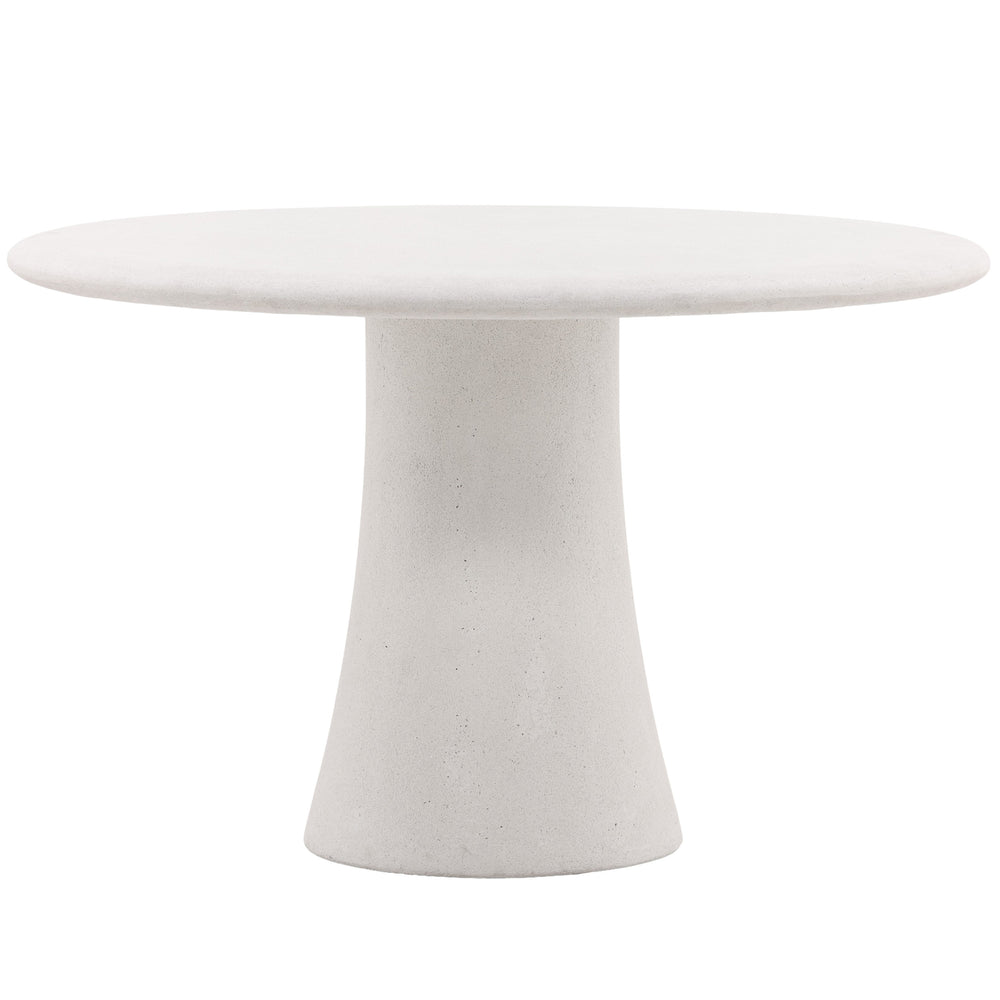 Jemina Outdoor Dining Table, White-Furniture - Outdoor-High Fashion Home