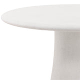 Jemina Outdoor Dining Table, White-Furniture - Outdoor-High Fashion Home