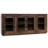Jett 4 Door Cabinet, Natural-Furniture - Storage-High Fashion Home