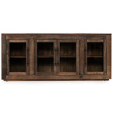 Jett 4 Door Cabinet, Natural-Furniture - Storage-High Fashion Home