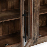 Jett 4 Door Cabinet, Natural-Furniture - Storage-High Fashion Home