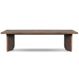 Joette Outdoor Coffee Table, Stained Saddle Brown
