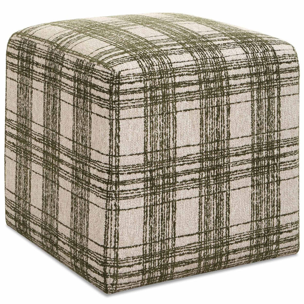 Joie Ottoman, Ireland Plaid-Furniture - Benches-High Fashion Home