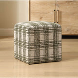 Joie Ottoman, Ireland Plaid-Furniture - Benches-High Fashion Home