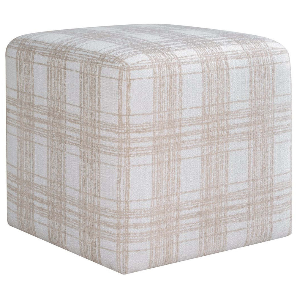 Joie Ottoman, Porcelain Plaid