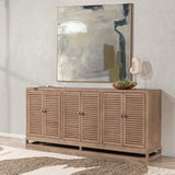 Jolene 6 Door Buffet, Distressed Brown