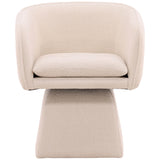 Jonie Swivel Dining Chair, Cream-Furniture - Dining-High Fashion Home