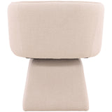 Jonie Swivel Dining Chair, Cream-Furniture - Dining-High Fashion Home