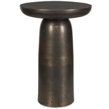 Joppa Outdoor Accent Table, Golden Dark-Furniture - Accent Tables-High Fashion Home