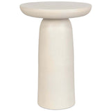 Joppa Outdoor Accent Table, Warm White-Furniture - Accent Tables-High Fashion Home