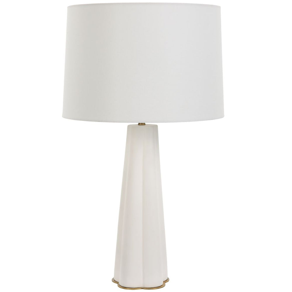 Joss Table Lamp, Satin White-Lighting-High Fashion Home