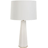 Joss Table Lamp, Satin White-Lighting-High Fashion Home