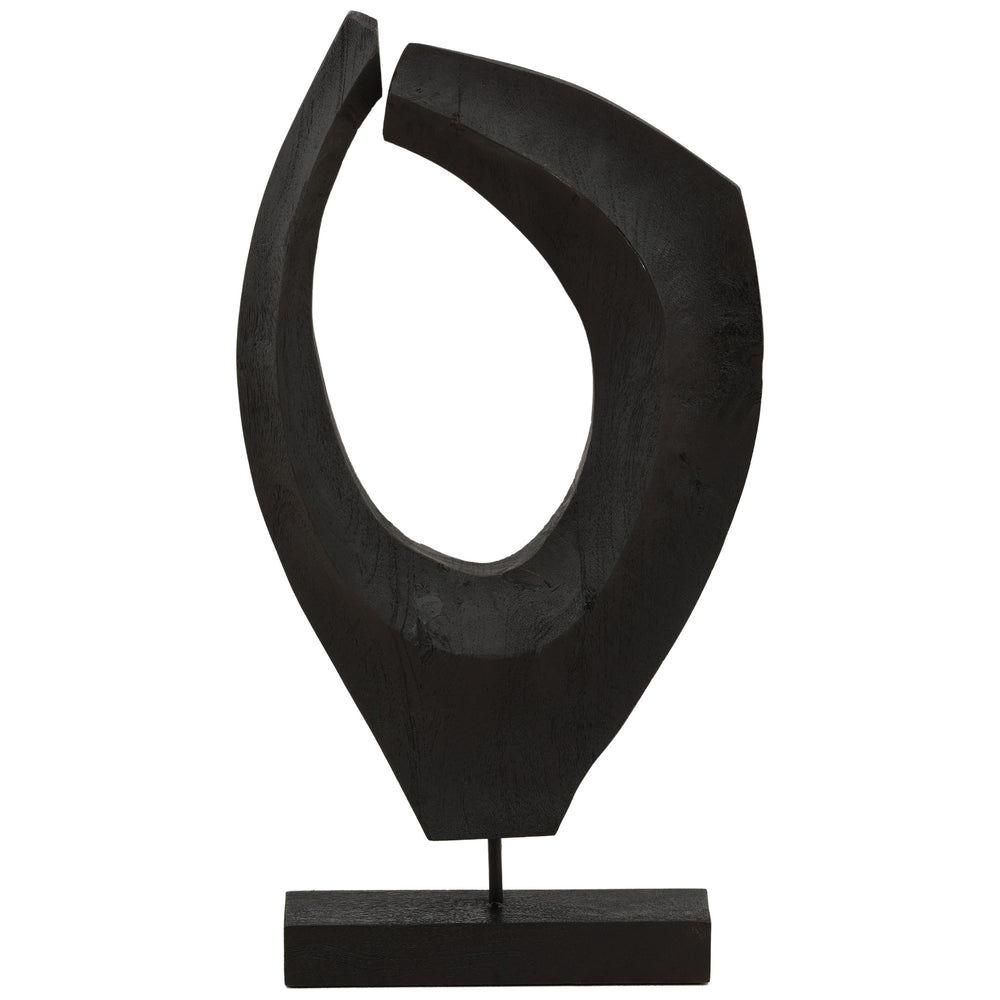 Jourdain Sculpture, Black-Accessories-High Fashion Home