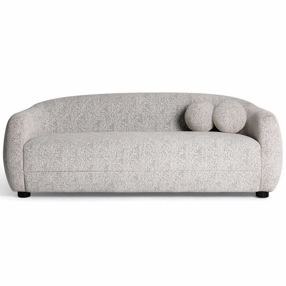 Judy Sofa, Black/White-Furniture - Sofas-High Fashion Home