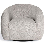 Judy Swivel Chair, Black/White-Furniture - Chairs-High Fashion Home