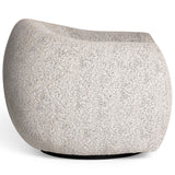 Judy Swivel Chair, Black/White-Furniture - Chairs-High Fashion Home