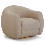 Judy Swivel Chair, Light Brown-Furniture - Chairs-High Fashion Home