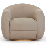 Judy Swivel Chair, Light Brown-Furniture - Chairs-High Fashion Home